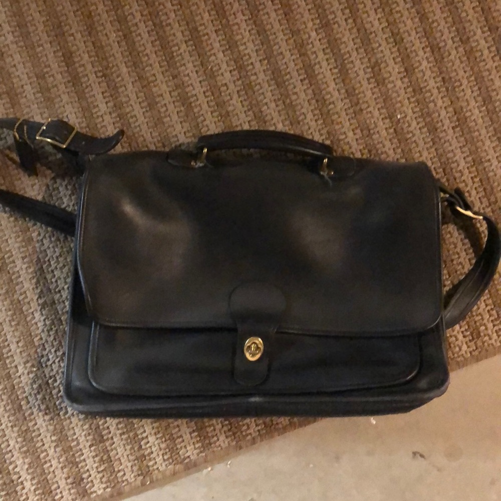 Vintage Coach leather briefcase